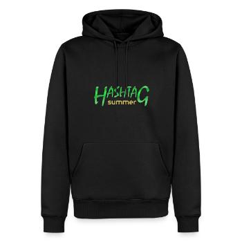 Summer - Men’s Premium Organic Hoodie - black - Front - Nico (187cm)