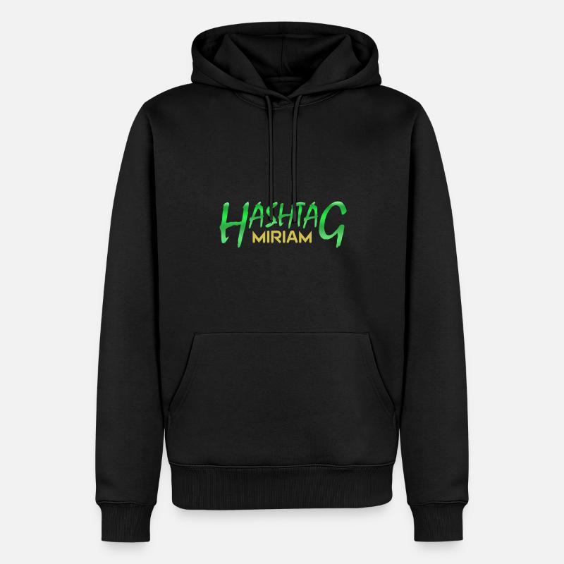 2 Miriam - Männer Premium Bio Hoodie - Schwarz