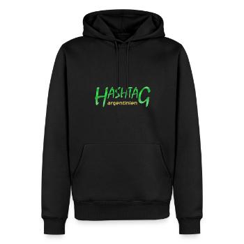 Geschenk für Argentinien - Männer Premium Bio Hoodie - Schwarz - Vorne - Nico (187cm)