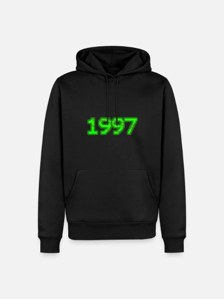 Witzig 1997 - Men’s Premium Organic Hoodie - black