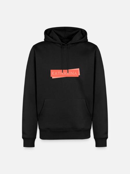 First name Katharina - Men’s Premium Organic Hoodie - black