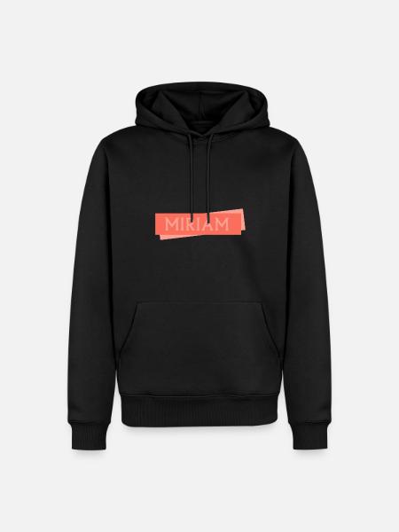 Miriam als Mädchenname - Männer Premium Bio Hoodie - Schwarz
