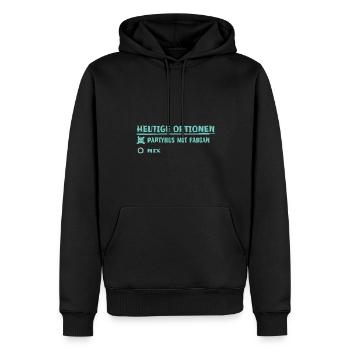 Name Fabian - Männer Premium Bio Hoodie - Schwarz - Vorne - Nico (187cm)