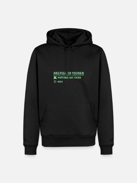 fiona als Vorname - Männer Premium Bio Hoodie - Schwarz