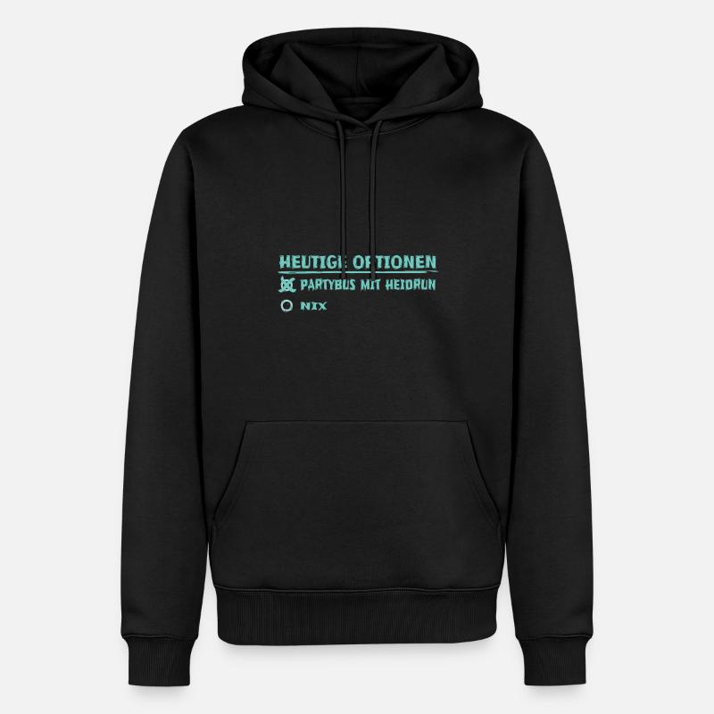Heidrun comme prénom - Sweat à capuche Premium bio Homme - noir