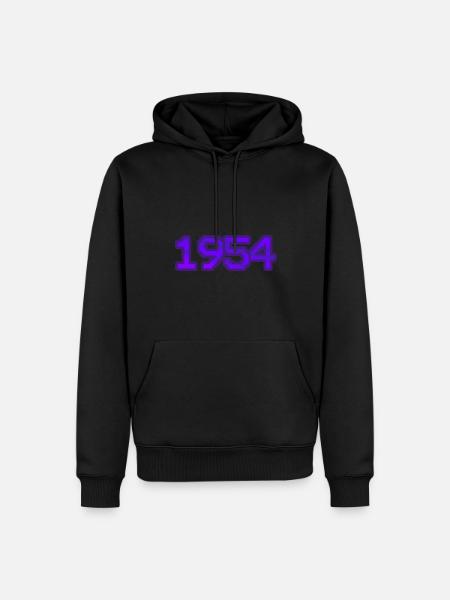 1954 - Men’s Premium Organic Hoodie - black