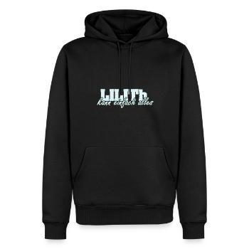 Spruch Lilith - Männer Premium Bio Hoodie - Schwarz - Vorne - Nico (187cm)