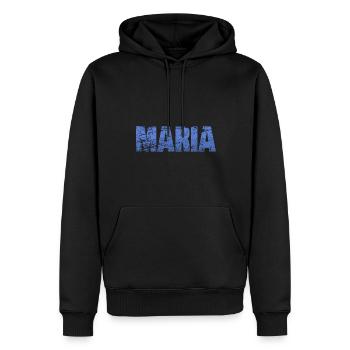 Rayures au nom de Maria - Sweat à capuche Premium bio Homme - noir - Devant - Nico (187cm)