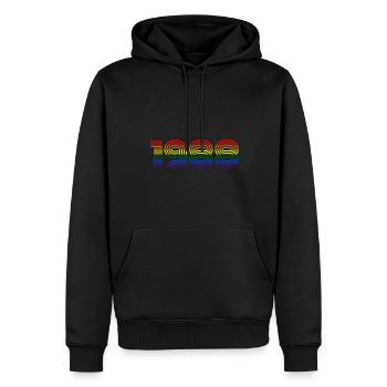 Jahr 1988 - Männer Premium Bio Hoodie - Schwarz - Vorne - Nico (187cm)