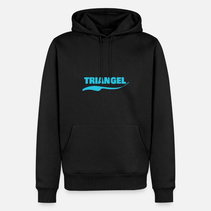 Triangle - Sweat à capuche Premium bio Homme - noir