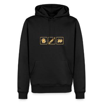 Baby Kind Geburt Mummy Athos - Männer Premium Bio Hoodie - Schwarz - Vorne - Nico (187cm)