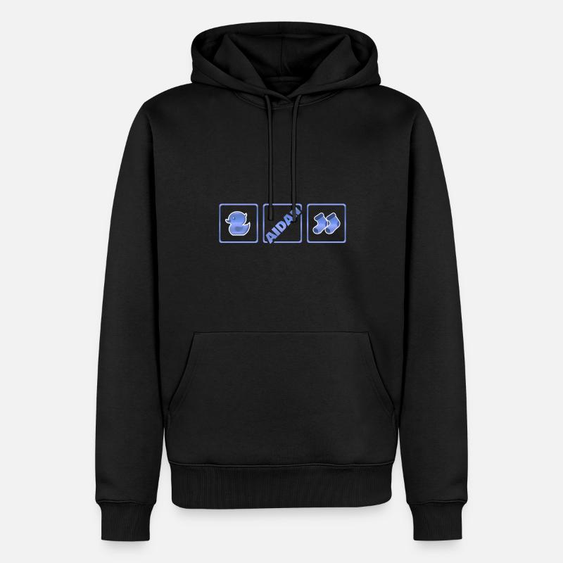 Geburt Aidan - Männer Premium Bio Hoodie - Schwarz