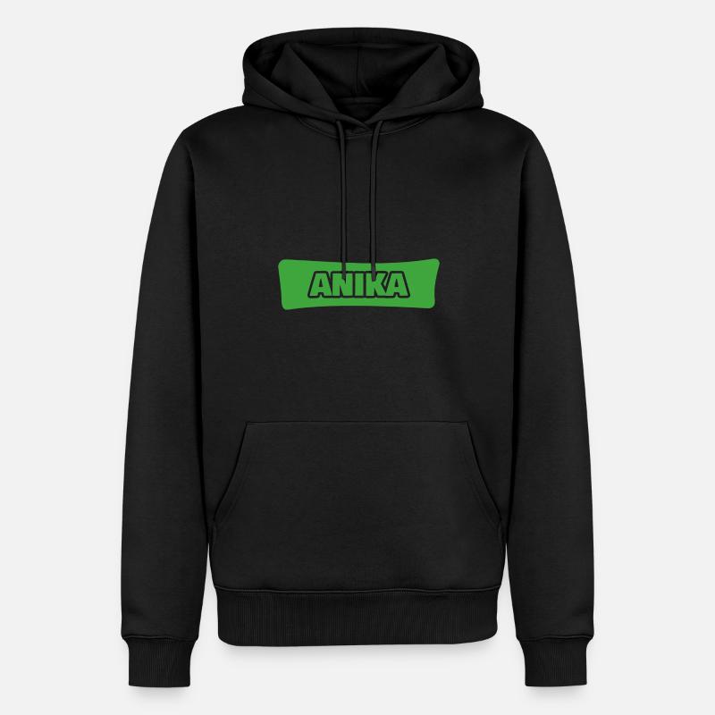 Cadeau pour Anika - Sweat à capuche Premium bio Homme - noir
