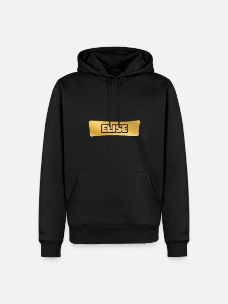First name Elise - Men’s Premium Organic Hoodie - black