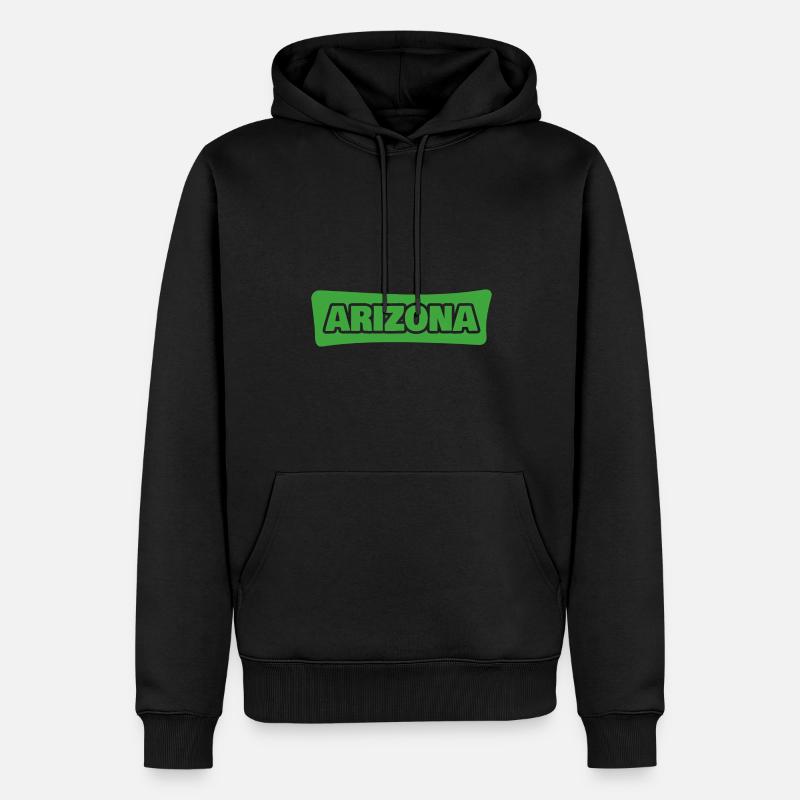 Geburt Arizona - Männer Premium Bio Hoodie - Schwarz