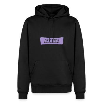 Cadeau pour Adina - Sweat à capuche Premium bio Homme - noir - Devant - Nico (187cm)