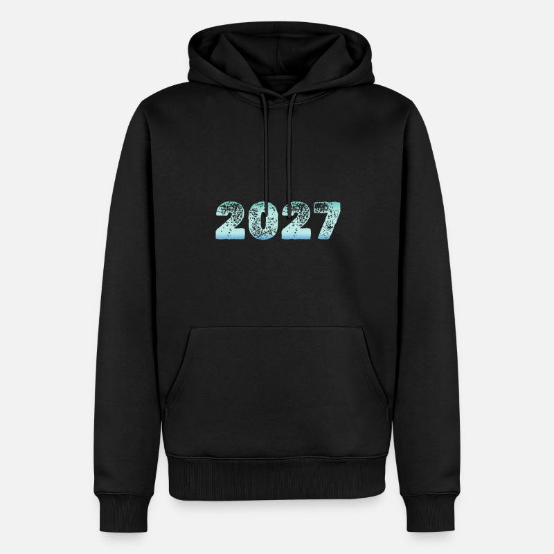 Glace 2027 - Sweat à capuche Premium bio Homme - noir