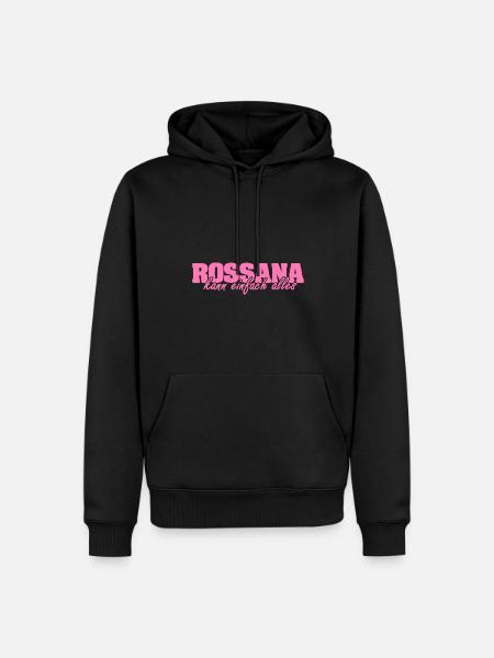 Geschenk für Rossana - Männer Premium Bio Hoodie - Schwarz