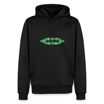 Mama Ariane - Männer Premium Bio Hoodie - Schwarz - Vorne - Nico (187cm)