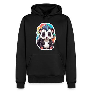 Skunk Mignon Enfant Couleur - Sweat à capuche Premium bio Homme - noir - Devant - Nico (187cm)