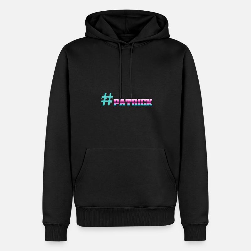 Patrick - Sweat à capuche Premium bio Homme - noir