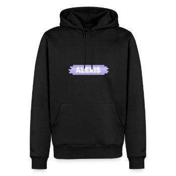 Mutter Alexis - Männer Premium Bio Hoodie - Schwarz - Vorne - Nico (187cm)