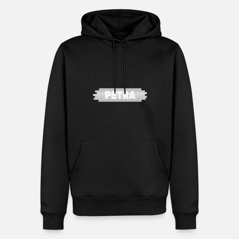 Le nom de Petra - Sweat à capuche Premium bio Homme - noir