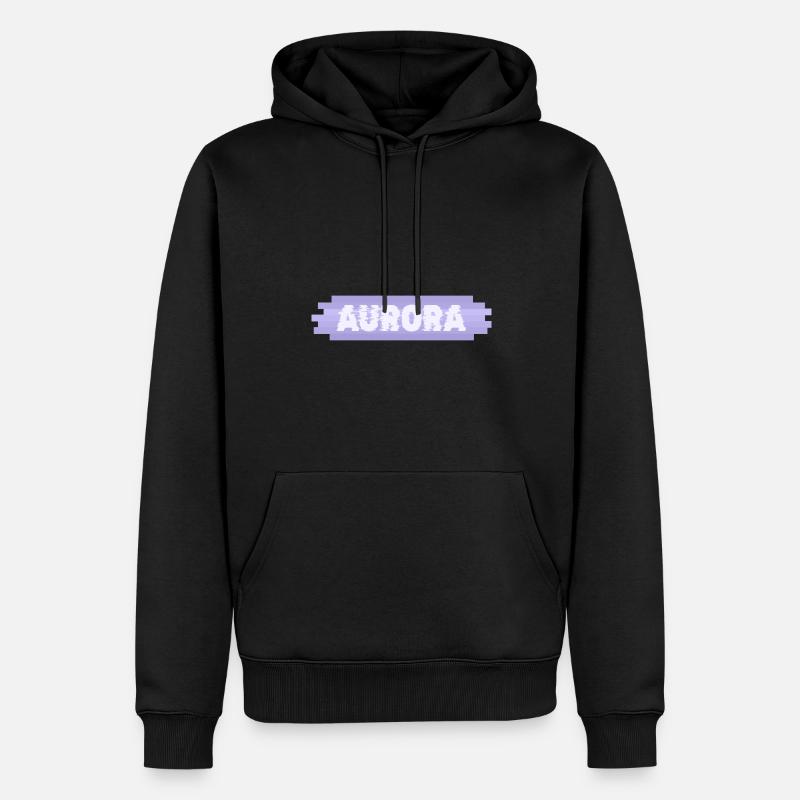 Mutter Aurora - Männer Premium Bio Hoodie - Schwarz