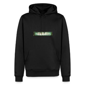 Belgien - Männer Premium Bio Hoodie - Schwarz - Vorne - Nico (187cm)