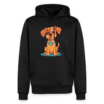 Conception de chien mignon pour les propriétaires de chiens - Sweat à capuche Premium bio Homme - noir - Devant - Nico (187cm)