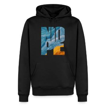 NOPE - sei kein Ja - Sager! - Sweat à capuche Premium bio Homme - noir - Devant - Nico (187cm)