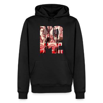 NOPE - don't be a yes sayer! - Men’s Premium Organic Hoodie - black - Front - Nico (187cm)