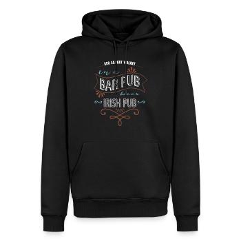 blagues informatique informatique - Sweat à capuche Premium bio Homme - noir - Devant - Nico (187cm)