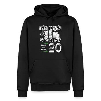 Geburtstag 20 Aufwachen Bär Hund Tiere Niedlich - Männer Premium Bio Hoodie - Schwarz - Vorne - Nico (187cm)