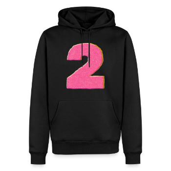 2 Two - Men’s Premium Organic Hoodie - black - Front - Nico (187cm)