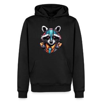 Robot Animal / AI / Mechanized Animals / Comic - Men’s Premium Organic Hoodie - black - Front - Nico (187cm)