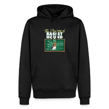 Anatomy Of A Basset Hound I Funny Basset - Männer Premium Bio Hoodie - Schwarz - Vorne - Nico (187cm)