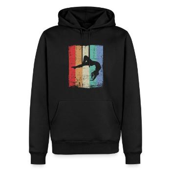 Gymnaste Handstand gymnastique gymnastique gymnastique - Sweat à capuche Premium bio Homme - noir - Devant - Nico (187cm)