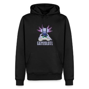 Axolotl Gamer Gameolotl Amphibian Jeux - Sweat à capuche Premium bio Homme - noir - Devant - Nico (187cm)