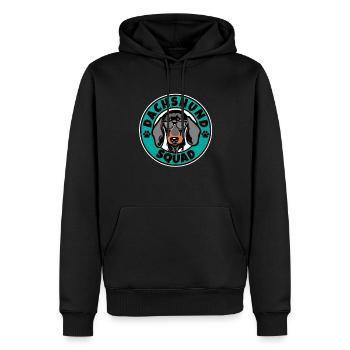 Dachshund Squad I Dog Lover I Dachshund - Männer Premium Bio Hoodie - Schwarz - Vorne - Nico (187cm)