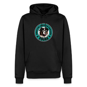Miniature American Shepherd Squad I Dog Lover - Männer Premium Bio Hoodie - Schwarz - Vorne - Nico (187cm)