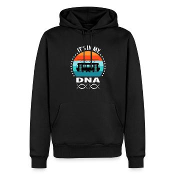 Straßenbahnfahrer Straßenbahn Stadtbahn Tram - Männer Premium Bio Hoodie - Schwarz - Vorne - Nico (187cm)