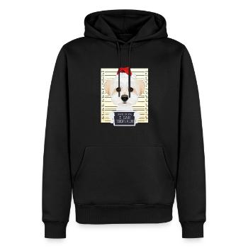 Cher Père Noël, je peux expliquer Noël maltais - Sweat à capuche Premium bio Homme - noir - Devant - Nico (187cm)