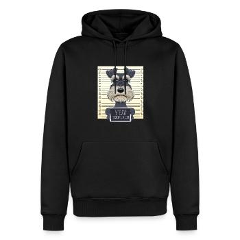 Drôle de Schnauzer Miniature Papa I Schnauzer - Sweat à capuche Premium bio Homme - noir - Devant - Nico (187cm)