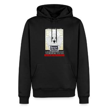 Caniche Personal Stalker Ill Vous Suivre Partout - Sweat à capuche Premium bio Homme - noir - Devant - Nico (187cm)