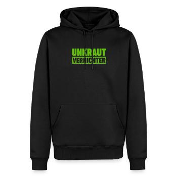 Unkraut Vernichter Gärtner Landschaftsgärtner Beet - Männer Premium Bio Hoodie - Schwarz - Vorne - Nico (187cm)