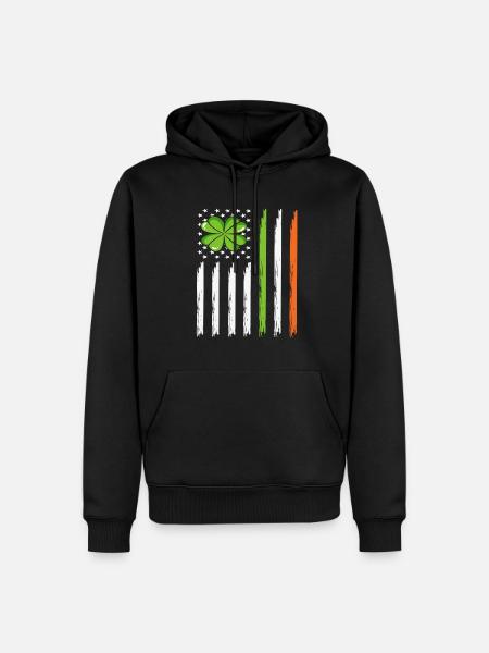St Paddys St Patricksday St Patrick Day - Männer Premium Bio Hoodie - Schwarz