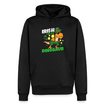 Irlandais J’étais un dinosaure Dino St Patricks Day Toddle - Sweat à capuche Premium bio Homme - noir - Devant - Nico (187cm)