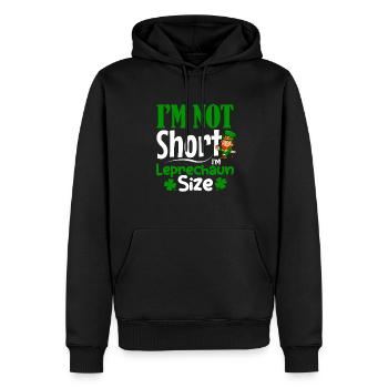 Je ne suis pas court Je suis Leprechaun Taille Toddler St Patri - Sweat à capuche Premium bio Homme - noir - Devant - Nico (187cm)