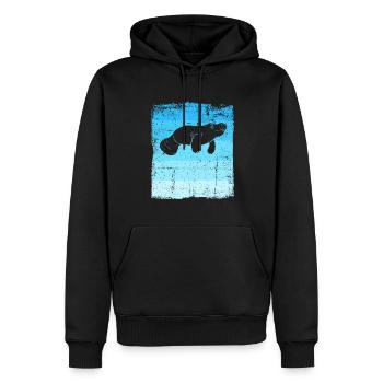 Seekühe Lustige Seekuh - Männer Premium Bio Hoodie - Schwarz - Vorne - Nico (187cm)